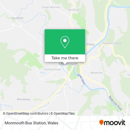 Monmouth Bus Station map