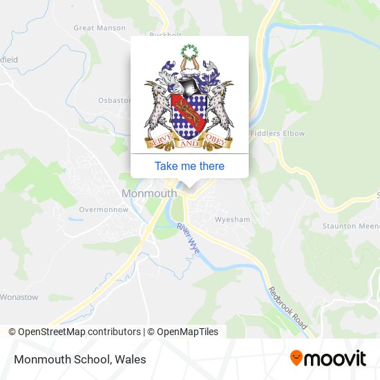 Monmouth School map