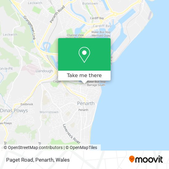 Paget Road, Penarth map