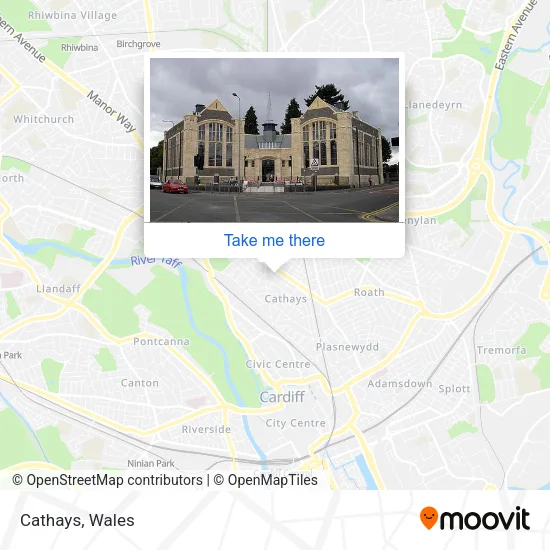 Cathays map