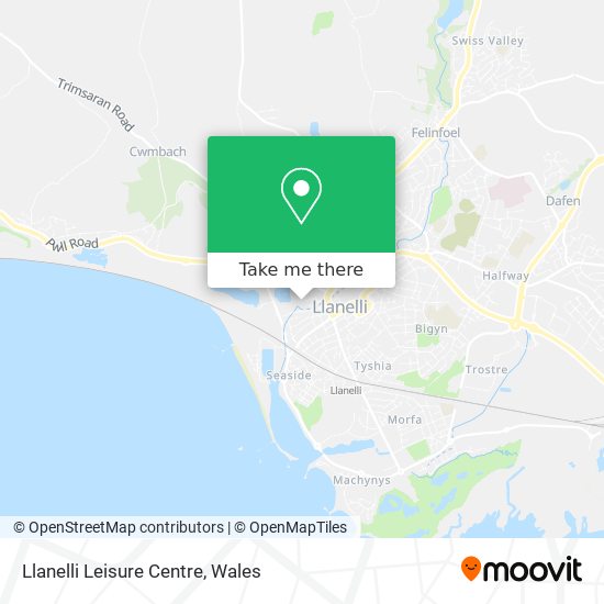 Llanelli Leisure Centre map