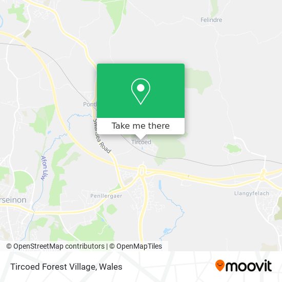 Tircoed Forest Village map