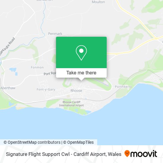 Signature Flight Support Cwl - Cardiff Airport map