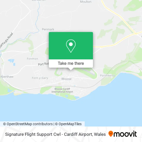 Signature Flight Support Cwl - Cardiff Airport map