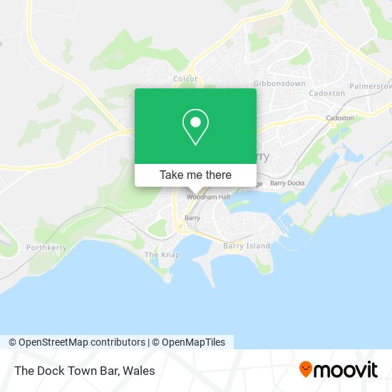 The Dock Town Bar map