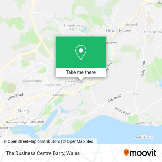 The Business Centre Barry map