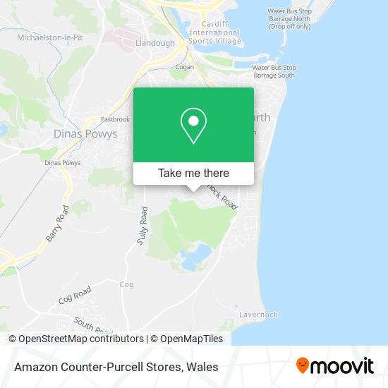 Amazon Counter-Purcell Stores map