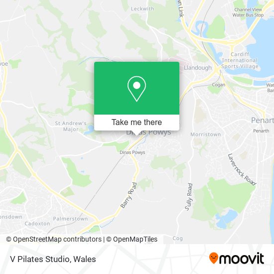 V Pilates Studio map