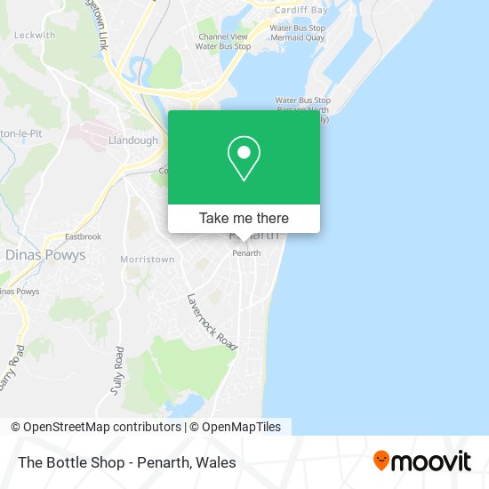 The Bottle Shop - Penarth map