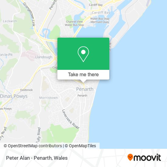Peter Alan - Penarth map