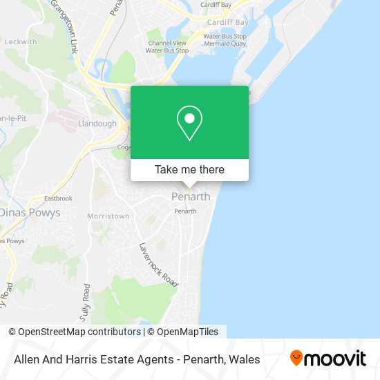 Allen And Harris Estate Agents - Penarth map