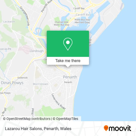 Lazarou Hair Salons, Penarth map