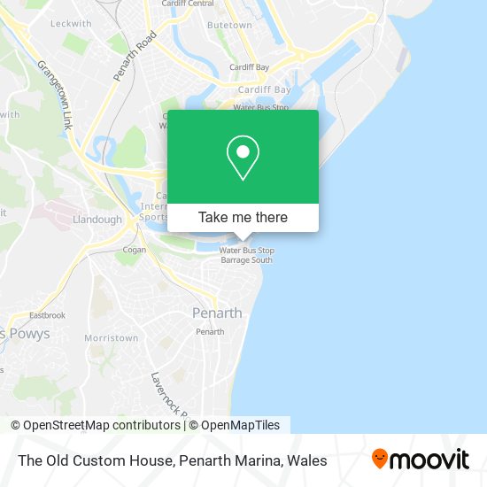 The Old Custom House, Penarth Marina map