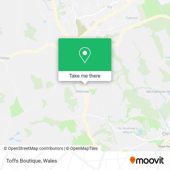 Toffs Boutique map