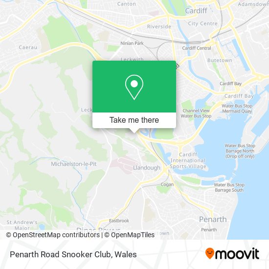Penarth Road Snooker Club map