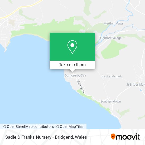 Sadie & Franks Nursery - Bridgend map