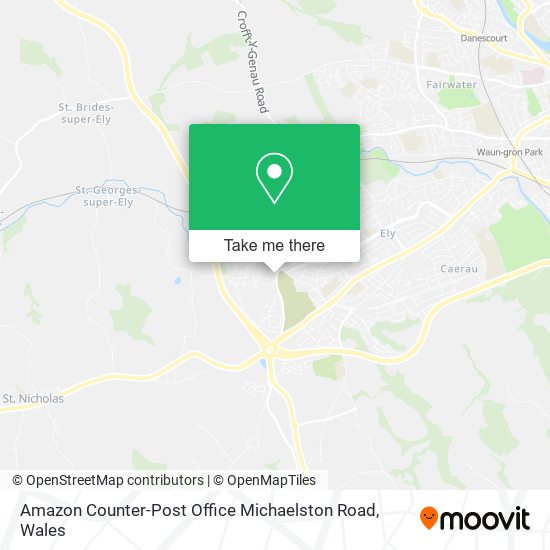 Amazon Counter-Post Office Michaelston Road map