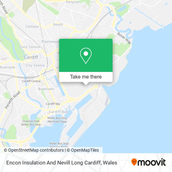 Encon Insulation And Nevill Long Cardiff map
