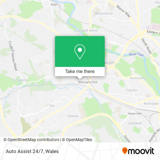 Auto Assist 24/7 map