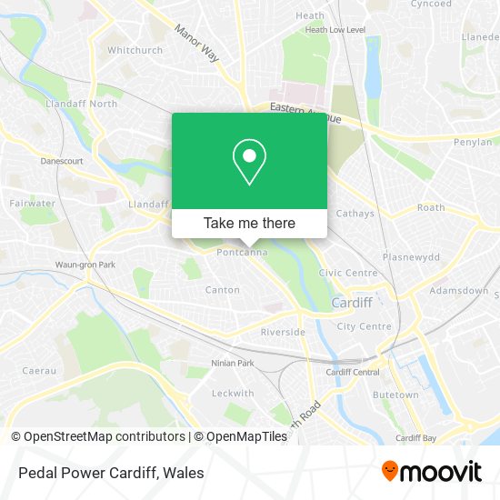 Pedal Power Cardiff map