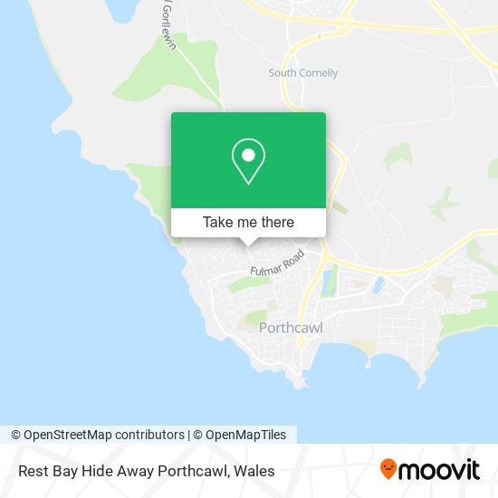 Rest Bay Hide Away Porthcawl map