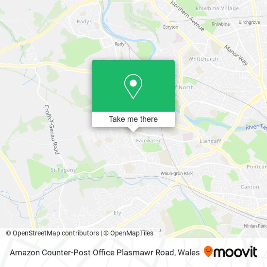 Amazon Counter-Post Office Plasmawr Road map