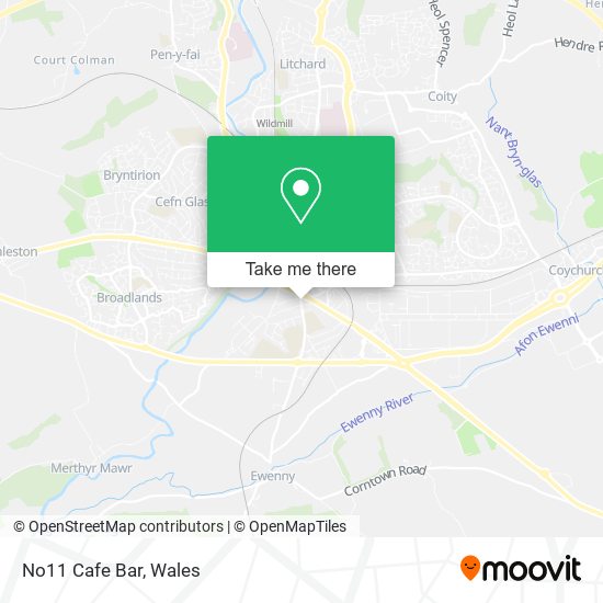 No11 Cafe Bar map