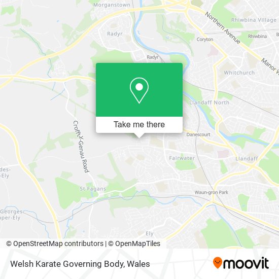 Welsh Karate Governing Body map