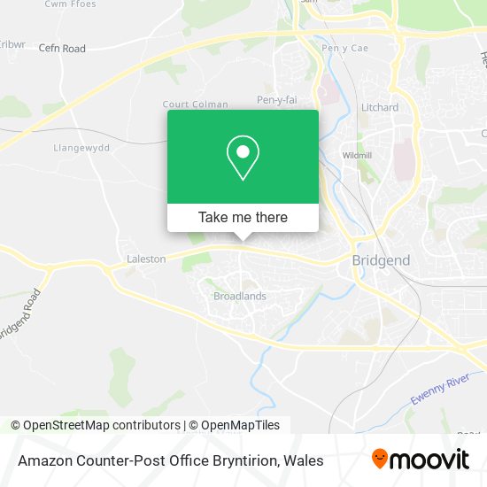 Amazon Counter-Post Office Bryntirion map
