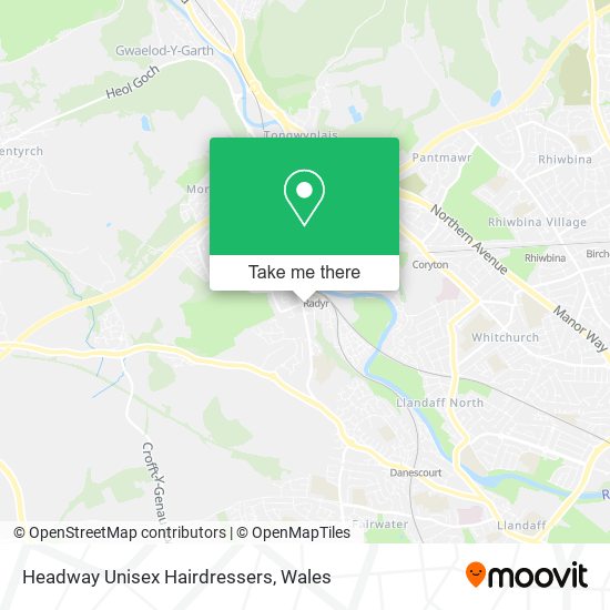 Headway Unisex Hairdressers map