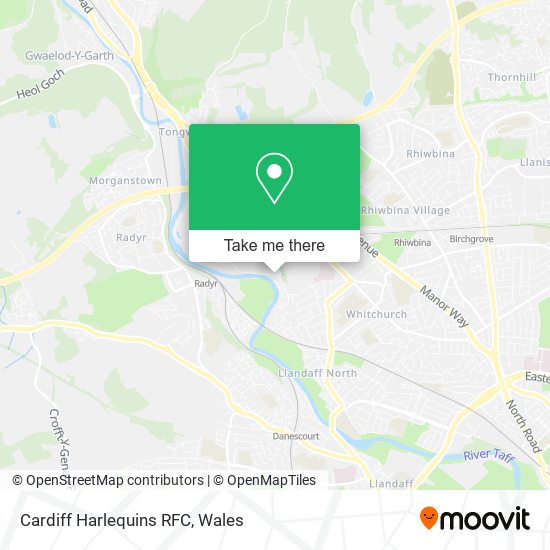 Cardiff Harlequins RFC map