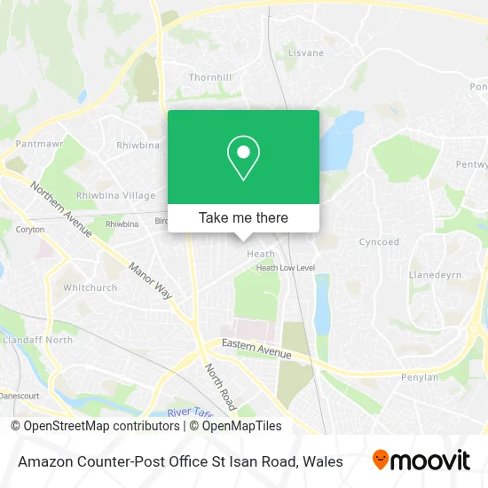 Amazon Counter-Post Office St Isan Road map