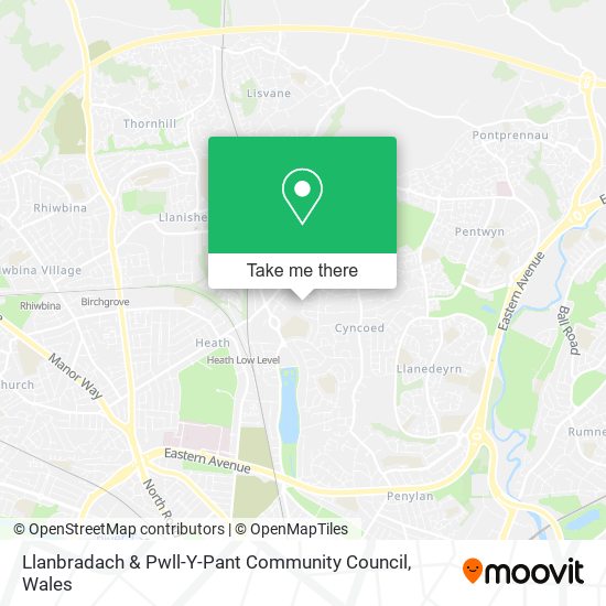 Llanbradach & Pwll-Y-Pant Community Council map