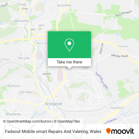 Fadeout Mobile smart Repairs And Valeting map