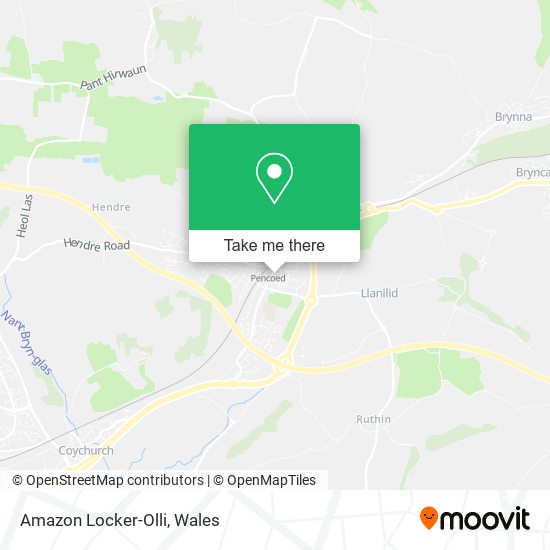 Amazon Locker-Olli map