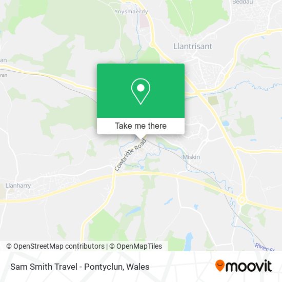 Sam Smith Travel - Pontyclun map