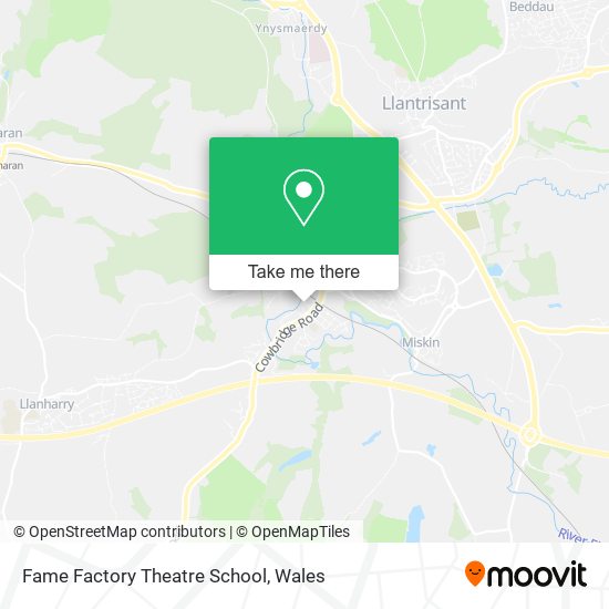 Fame Factory Theatre School map