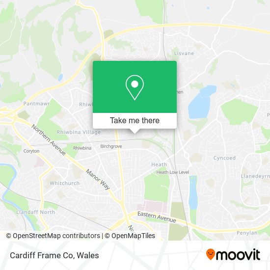 Cardiff Frame Co map