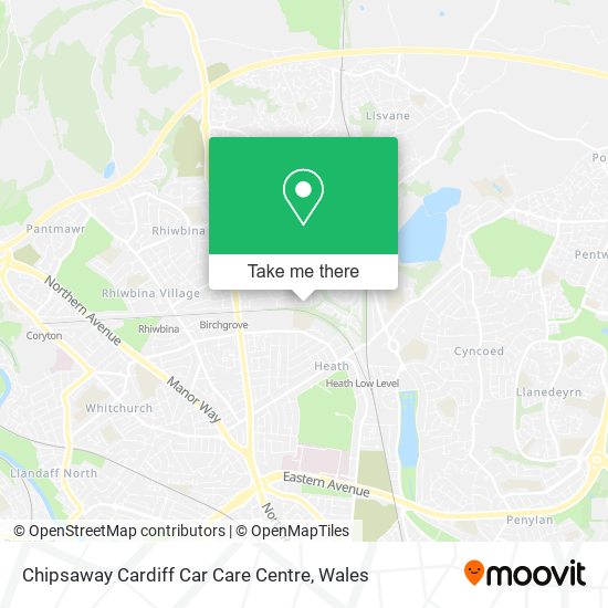 Chipsaway Cardiff Car Care Centre map