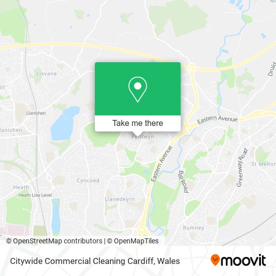 Citywide Commercial Cleaning Cardiff map