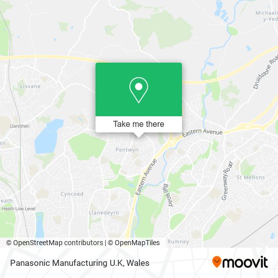 Panasonic Manufacturing U.K map
