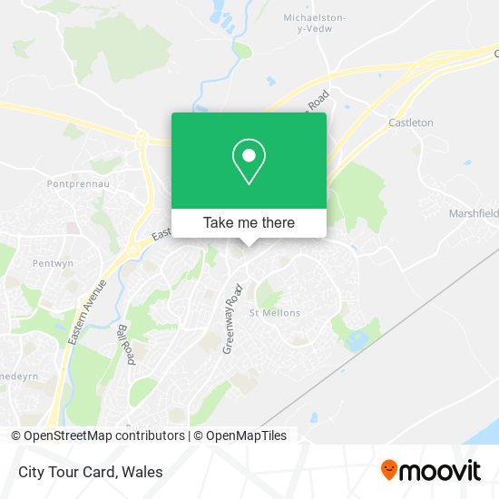 City Tour Card map