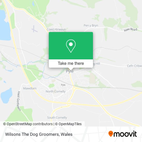 Wilsons The Dog Groomers map
