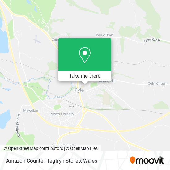 Amazon Counter-Tegfryn Stores map