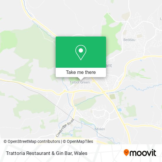 Trattoria Restaurant & Gin Bar map