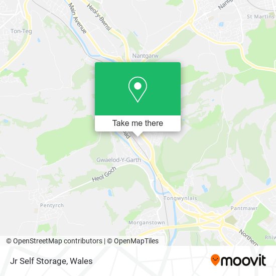 Jr Self Storage map