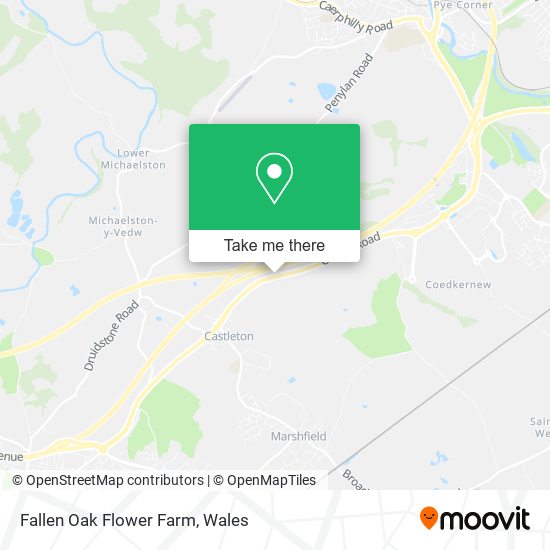 Fallen Oak Flower Farm map