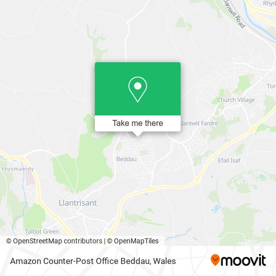 Amazon Counter-Post Office Beddau map