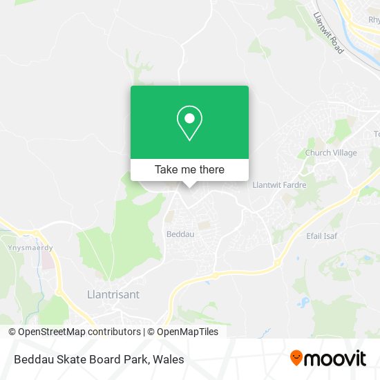 Beddau Skate Board Park map