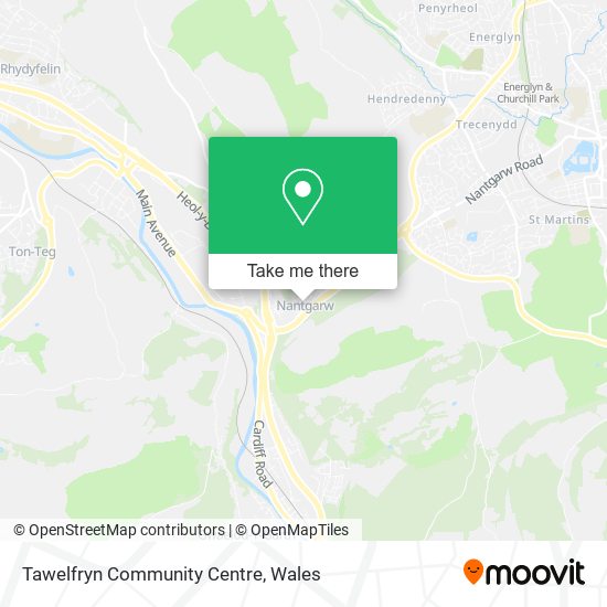 Tawelfryn Community Centre map
